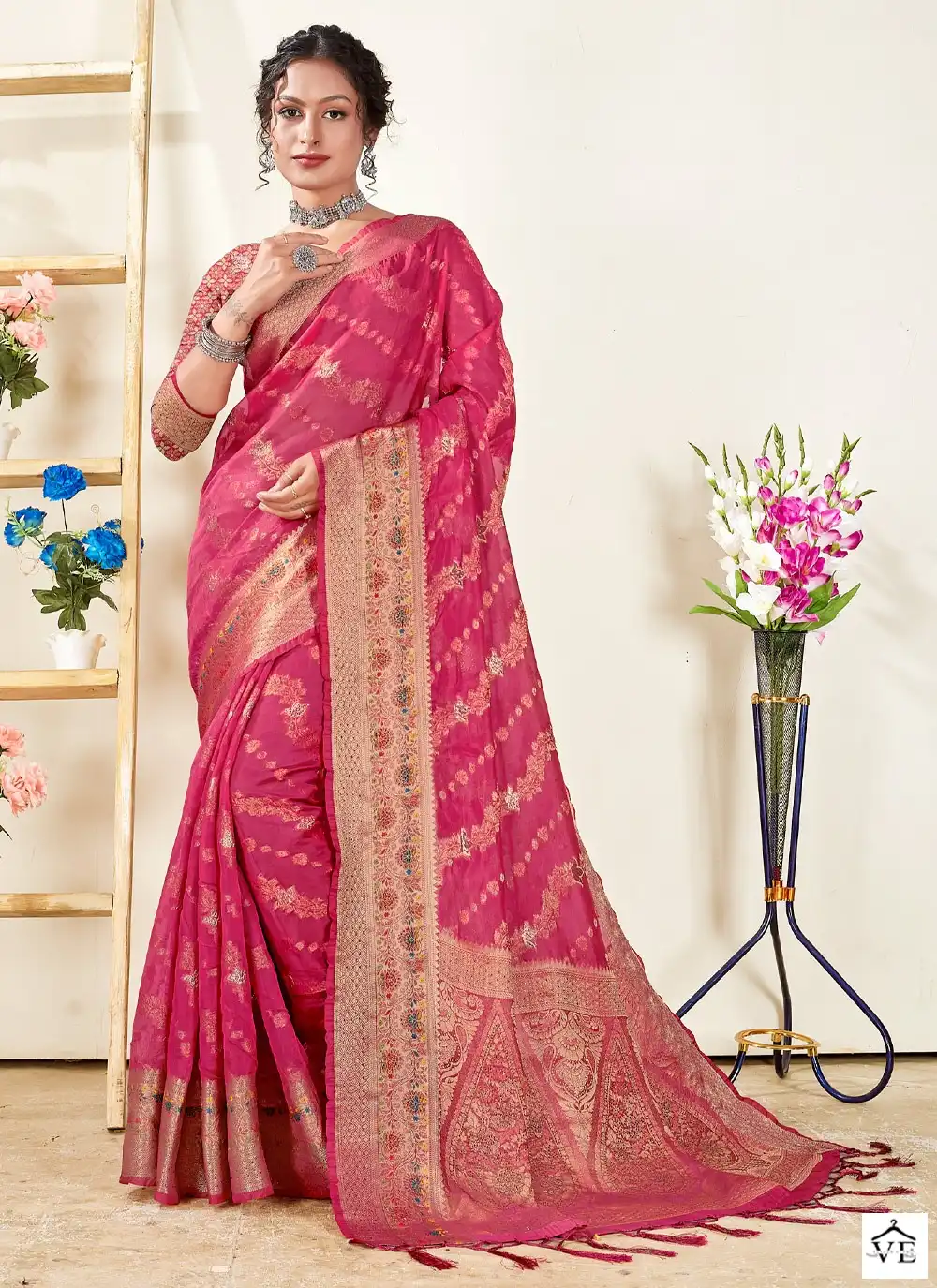 Sangam Mishri Organza Wholesale Saree Catalog — Wholesale Sarees, MPA wholesale from Surat — view 5
