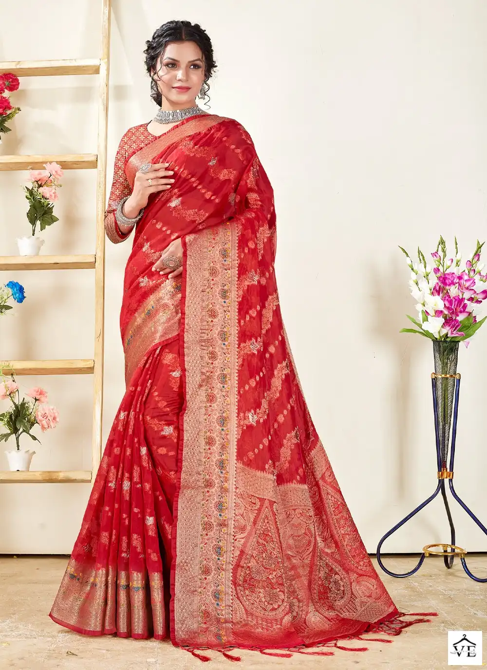 Sangam Mishri Organza Wholesale Saree Catalog — Wholesale Sarees, MPA wholesale from Surat — view 2