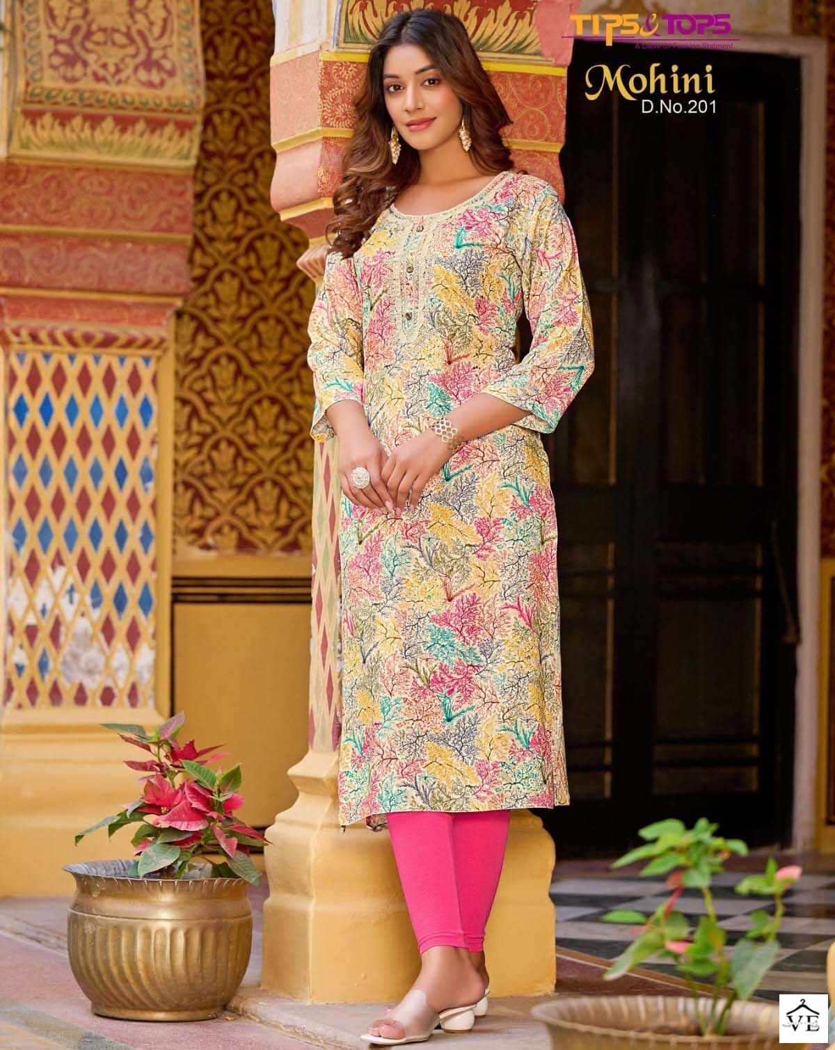 Tips & Tops Mohini Vol 2 Heavy Rayon Wholesale Kurti Catalog — Wholesale Kurtis, MPA wholesale from Surat — view 1