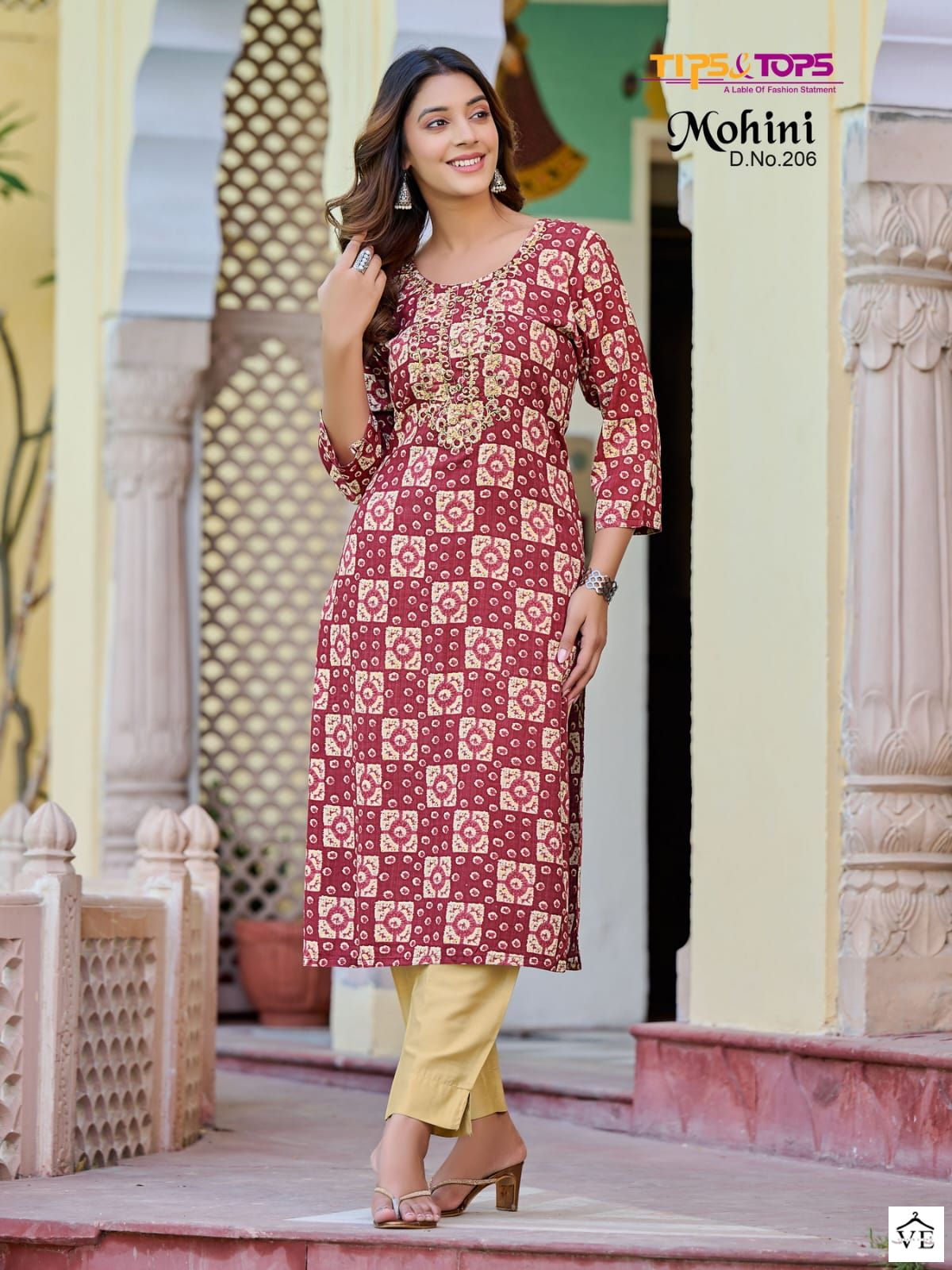Tips & Tops Mohini Vol 2 Heavy Rayon Wholesale Kurti Catalog — Wholesale Kurtis, MPA wholesale from Surat - Gallery Image 5