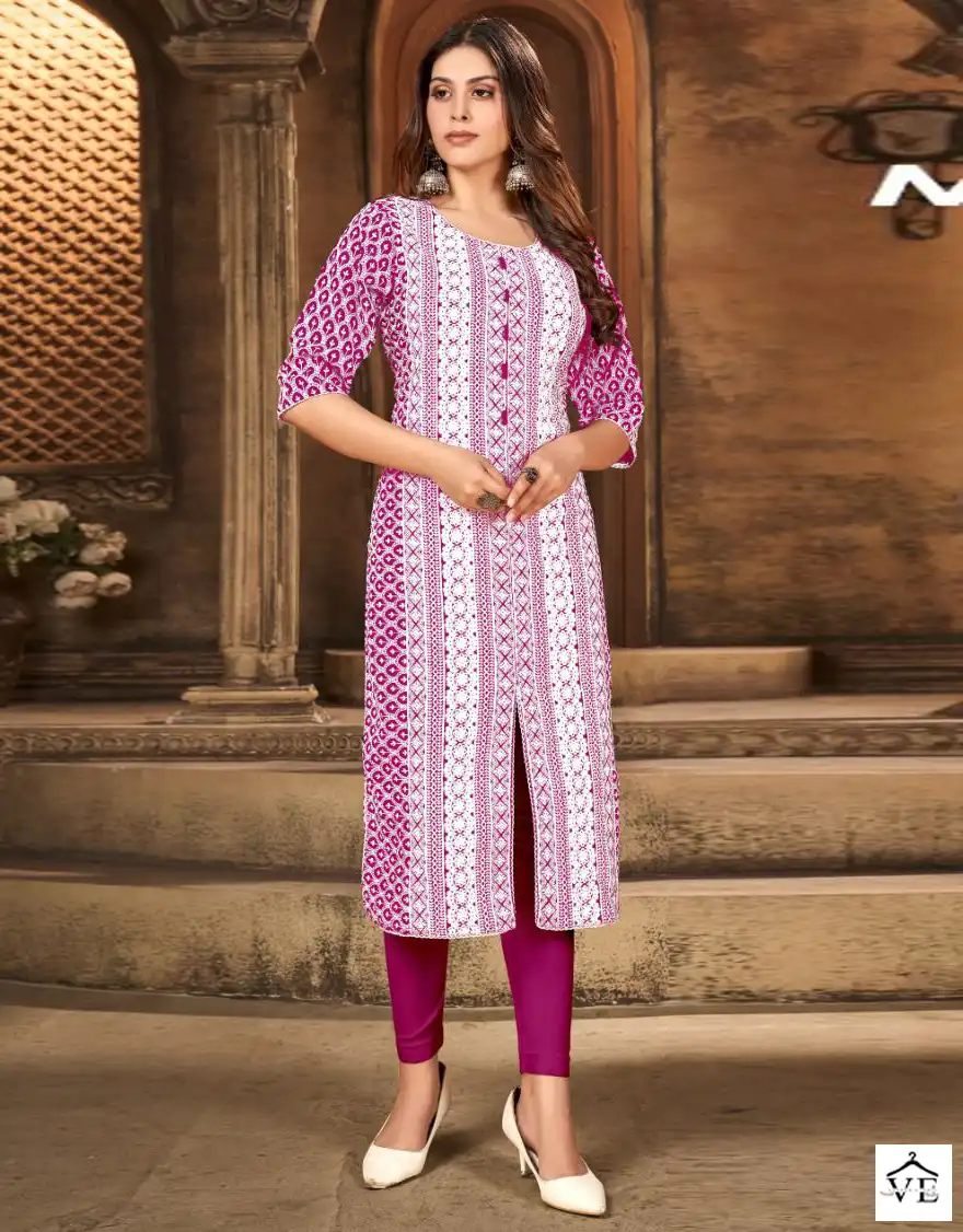 Poonam Designer Moon Sherwani Heavy Quality Rayon Wholesale Kurtis Catalog — Wholesale Kurtis, MPA wholesale from Surat — view 1
