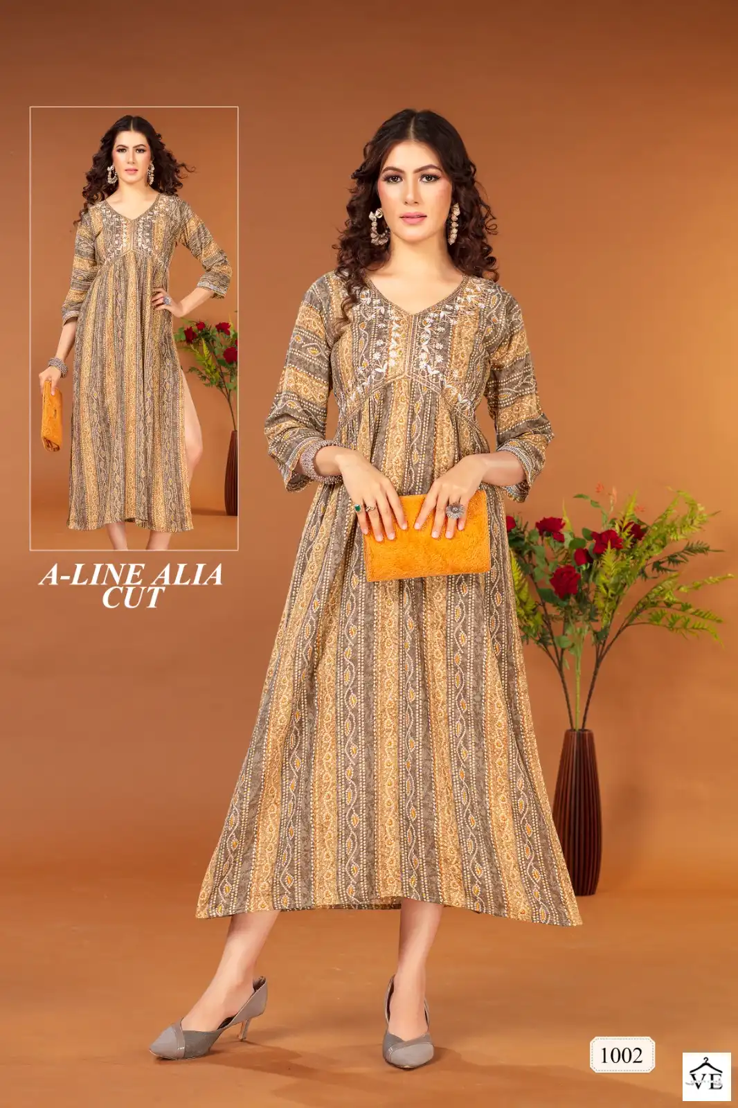 Vardan Ethnic Muskan Pure Rayon Wholesale Kurtis Catalog — Wholesale Kurtis, MPA wholesale from Surat - Gallery Image 2