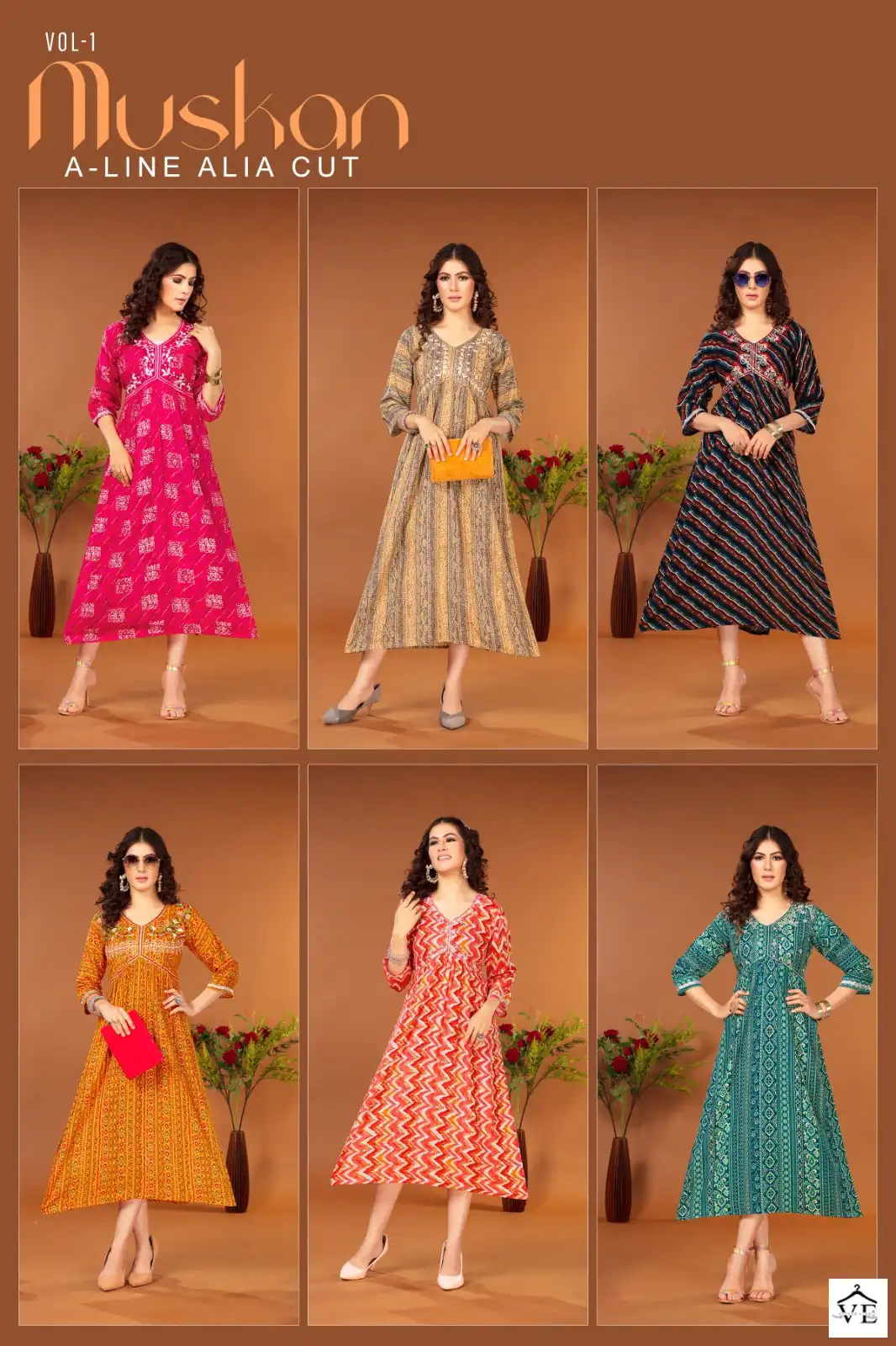 Vardan Ethnic Muskan Pure Rayon Wholesale Kurtis Catalog — Wholesale Kurtis, MPA wholesale from Surat — view 8