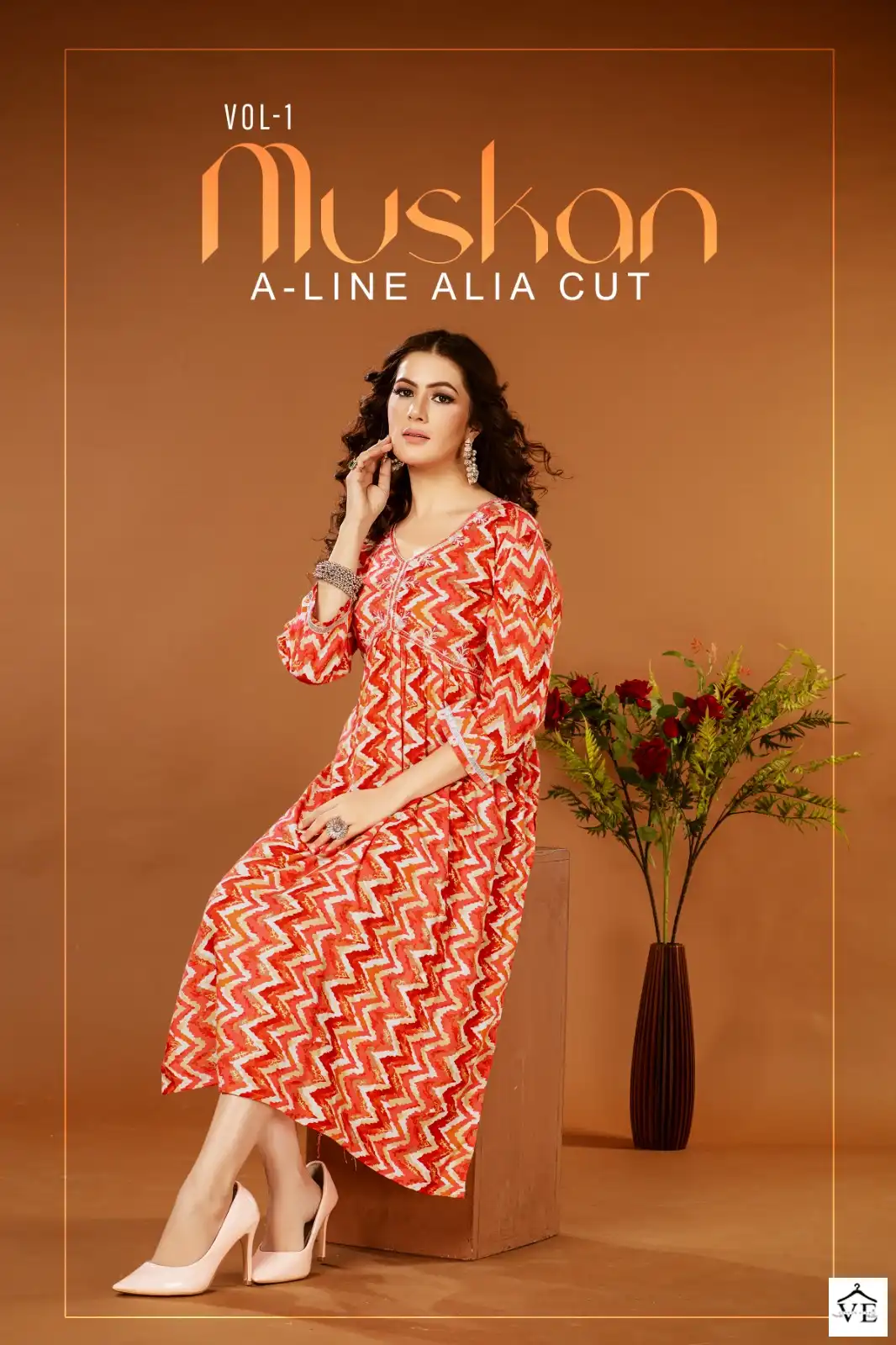 Vardan Ethnic Muskan Pure Rayon Wholesale Kurtis Catalog — Wholesale Kurtis, MPA wholesale from Surat - Gallery Image 3