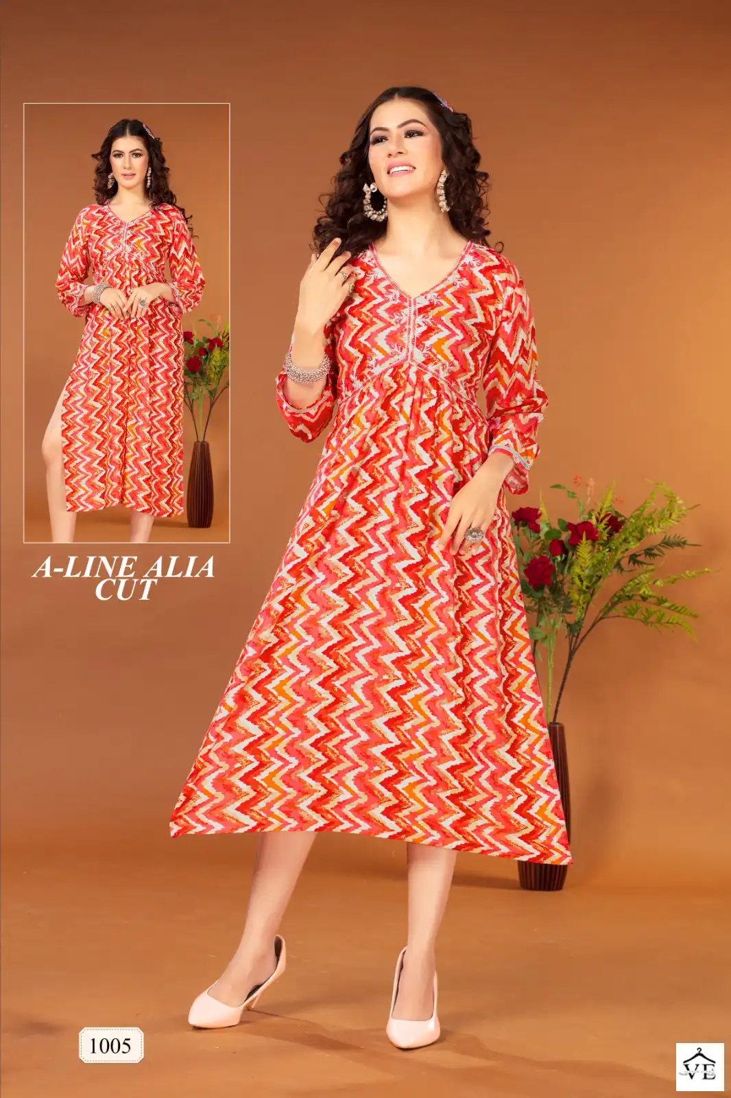 Vardan Ethnic Muskan Pure Rayon Wholesale Kurtis Catalog — Wholesale Kurtis, MPA wholesale from Surat - Gallery Image 6