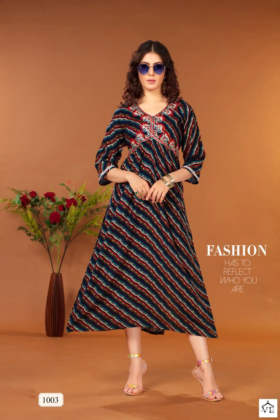 Vardan Ethnic Muskan Pure Rayon Wholesale Kurtis Catalog — Wholesale Kurtis, MPA wholesale from Surat - Gallery Image 7