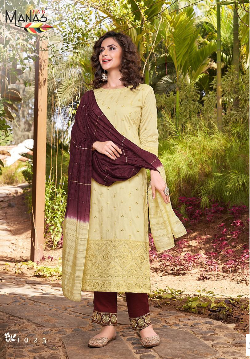 Manas Lucknowi Vol 5 Fancy Wholesale Readymade Salwar Suit Catalog — Wholesale Salwar Suits, MPA wholesale from Surat - Gallery Image 2