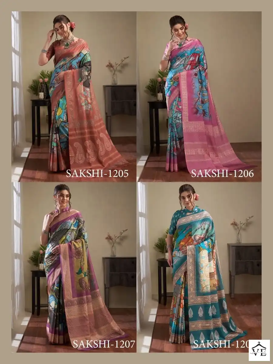 Sakshi Apple Manipuri Silk Wholesale Saree Catalog — Wholesale Sarees, MPA wholesale from Surat - Gallery Image 9