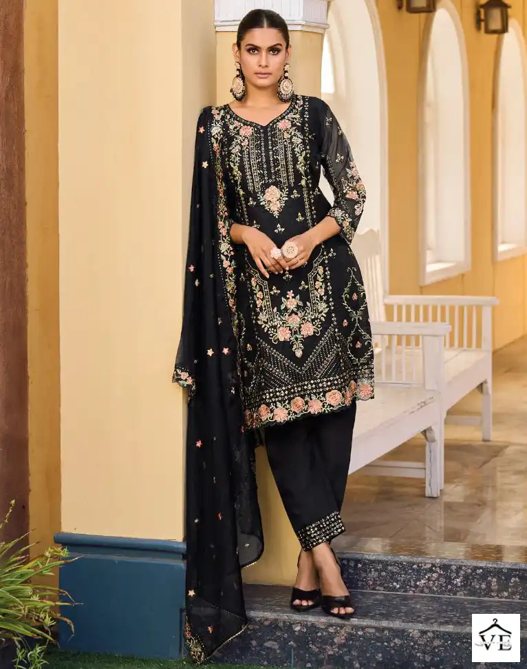 Your Choice Messi 1 Heavy Orgenga Wholesale Readymade Salwar Suit Catalog — Wholesale Salwar Suits, MPA wholesale from Surat — view 1