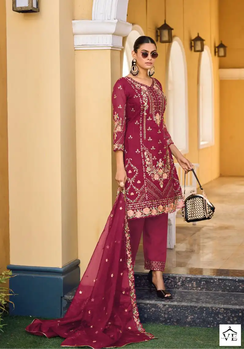Your Choice Messi 1 Heavy Orgenga Wholesale Readymade Salwar Suit Catalog — Wholesale Salwar Suits, MPA wholesale from Surat - Gallery Image 3