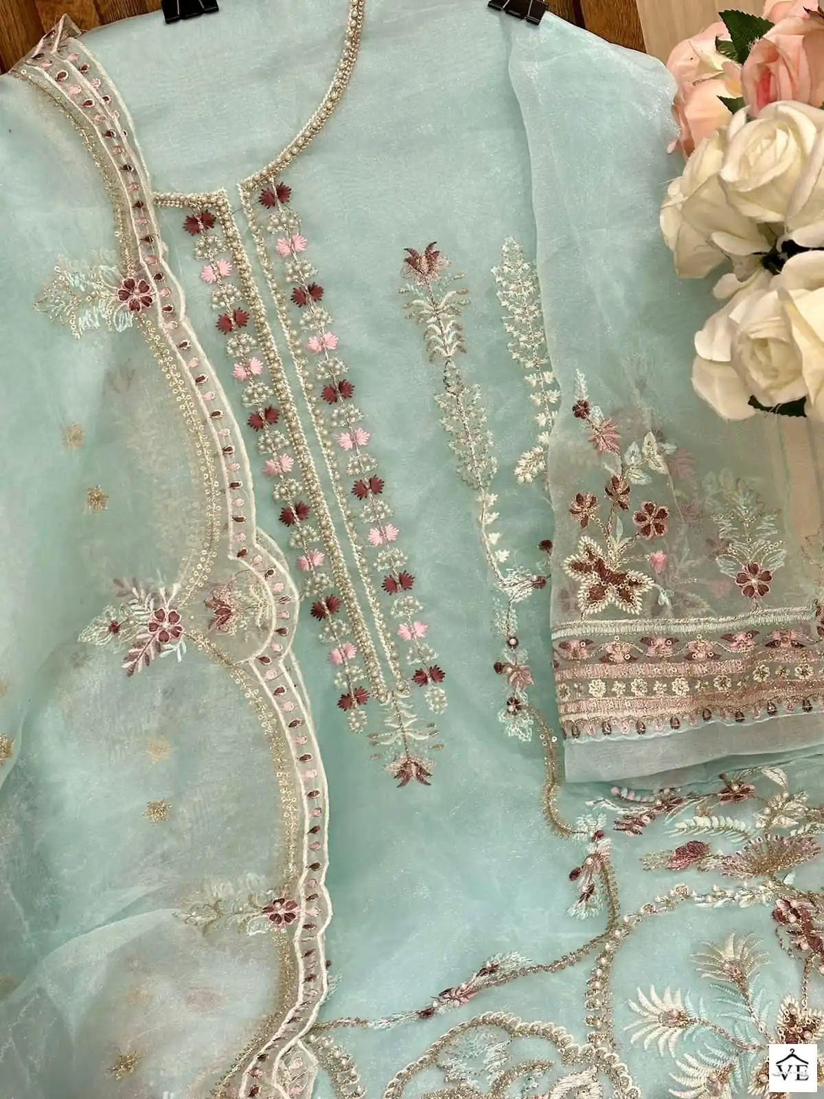 Mehboob Tex Mistri Vol 1 Organza Wholesale Pakistani Suits Catalog — Wholesale Salwar Suits, MPA wholesale from Surat - Gallery Image 15