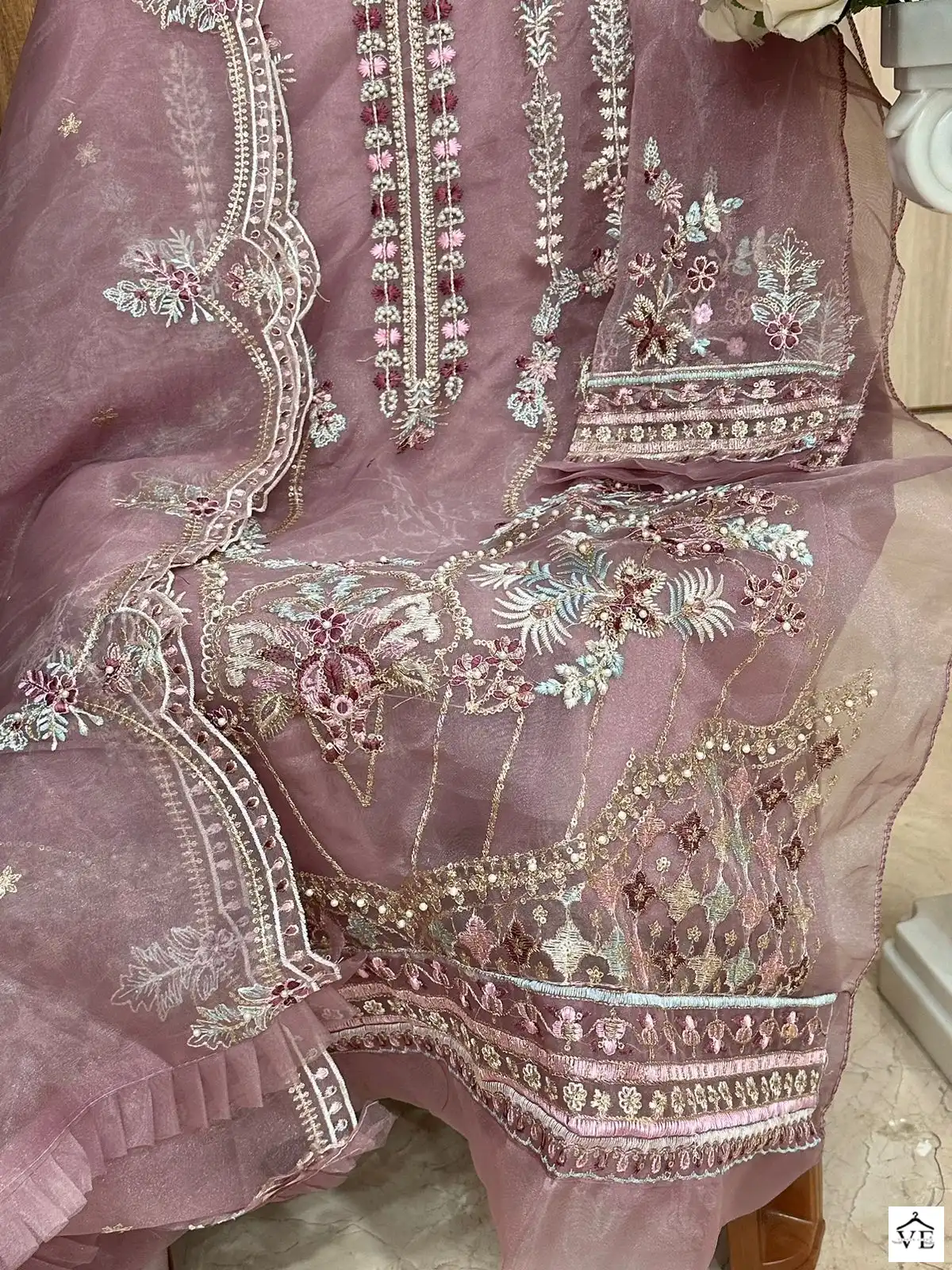 Mehboob Tex Mistri Vol 1 Organza Wholesale Pakistani Suits Catalog — Wholesale Salwar Suits, MPA wholesale from Surat - Gallery Image 3