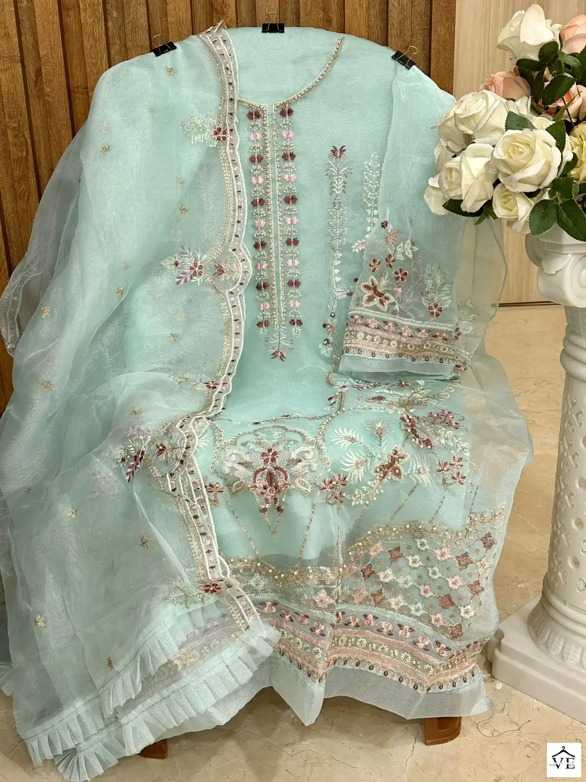 Mehboob Tex Mistri Vol 1 Organza Wholesale Pakistani Suits Catalog — Wholesale Salwar Suits, MPA wholesale from Surat - Gallery Image 16