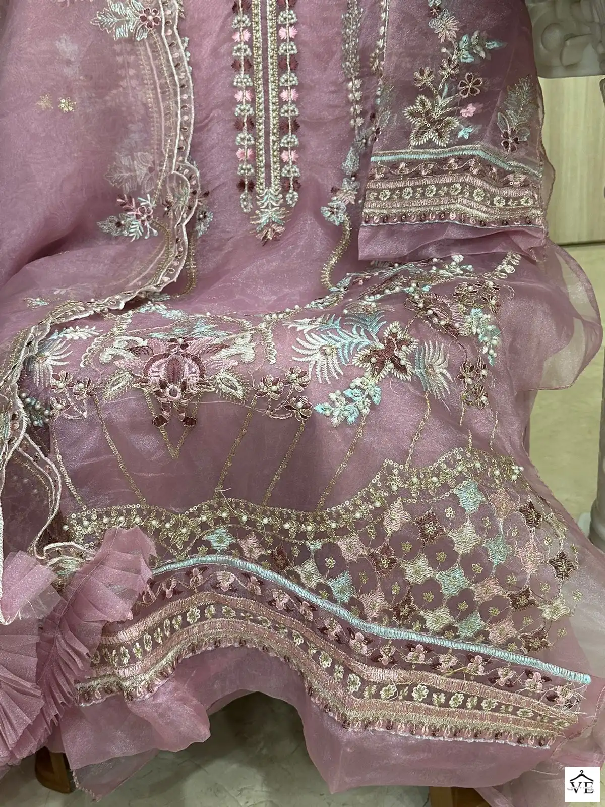 Mehboob Tex Mistri Vol 1 Organza Wholesale Pakistani Suits Catalog — Wholesale Salwar Suits, MPA wholesale from Surat - Gallery Image 6