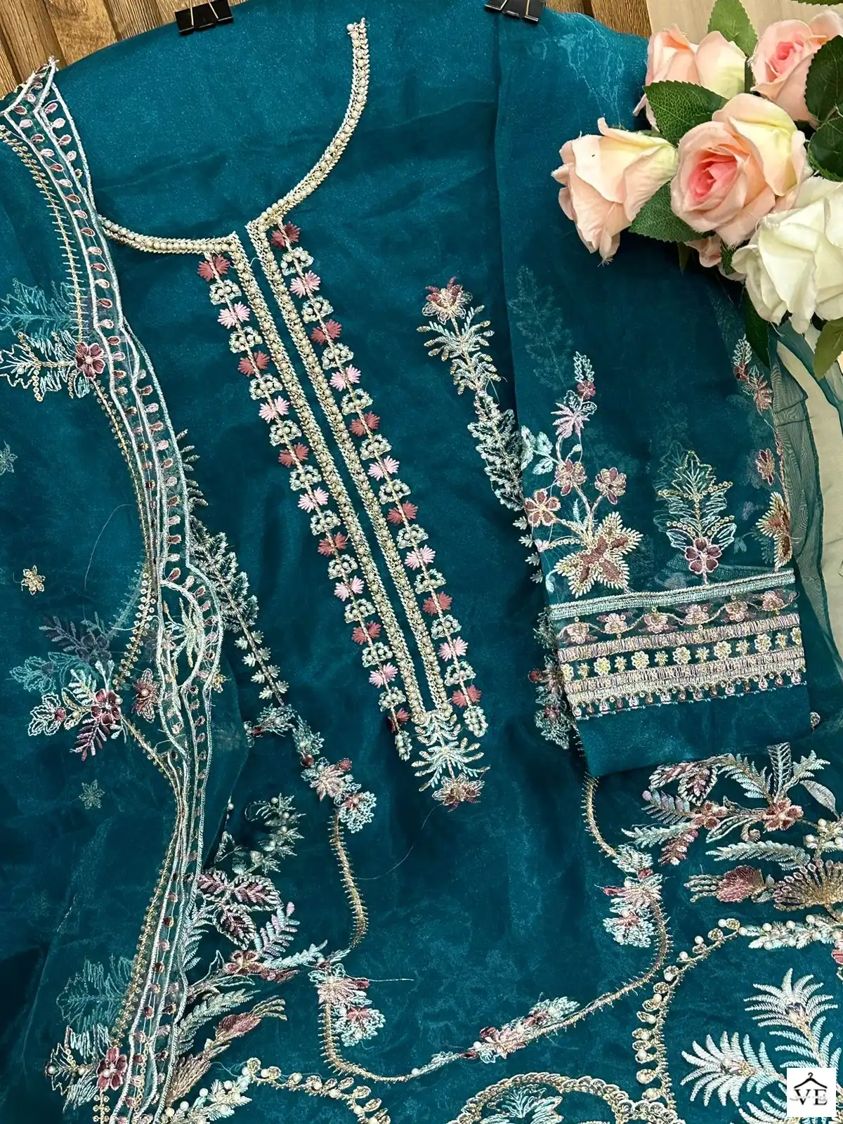 Mehboob Tex Mistri Vol 1 Organza Wholesale Pakistani Suits Catalog — Wholesale Salwar Suits, MPA wholesale from Surat - Gallery Image 11