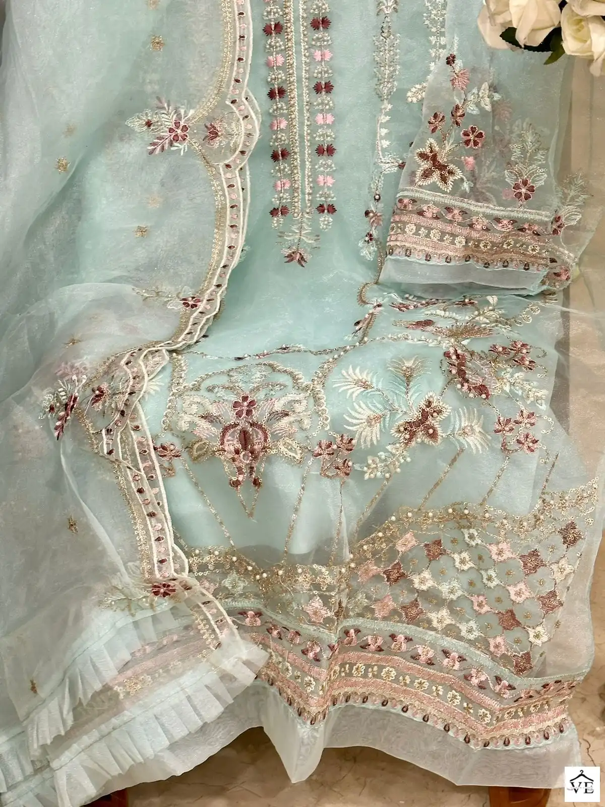 Mehboob Tex Mistri Vol 1 Organza Wholesale Pakistani Suits Catalog — Wholesale Salwar Suits, MPA wholesale from Surat - Gallery Image 14