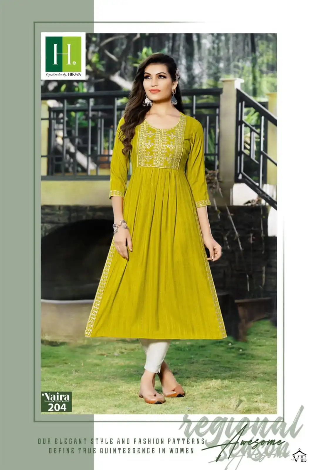 Hirwa Naira Vol 2 Fancy Viscose Rayon Wholesale Kurtis Catalog — Wholesale Kurtis, MPA wholesale from Surat - Gallery Image 2