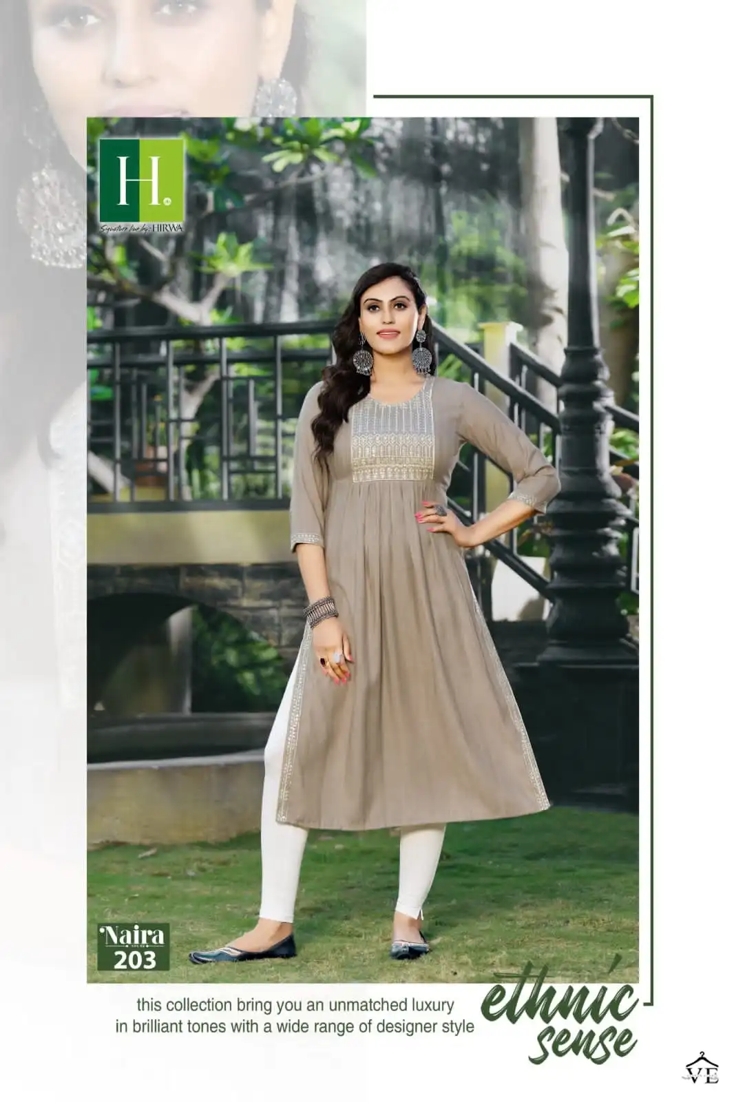 Hirwa Naira Vol 2 Fancy Viscose Rayon Wholesale Kurtis Catalog — Wholesale Kurtis, MPA wholesale from Surat - Gallery Image 3
