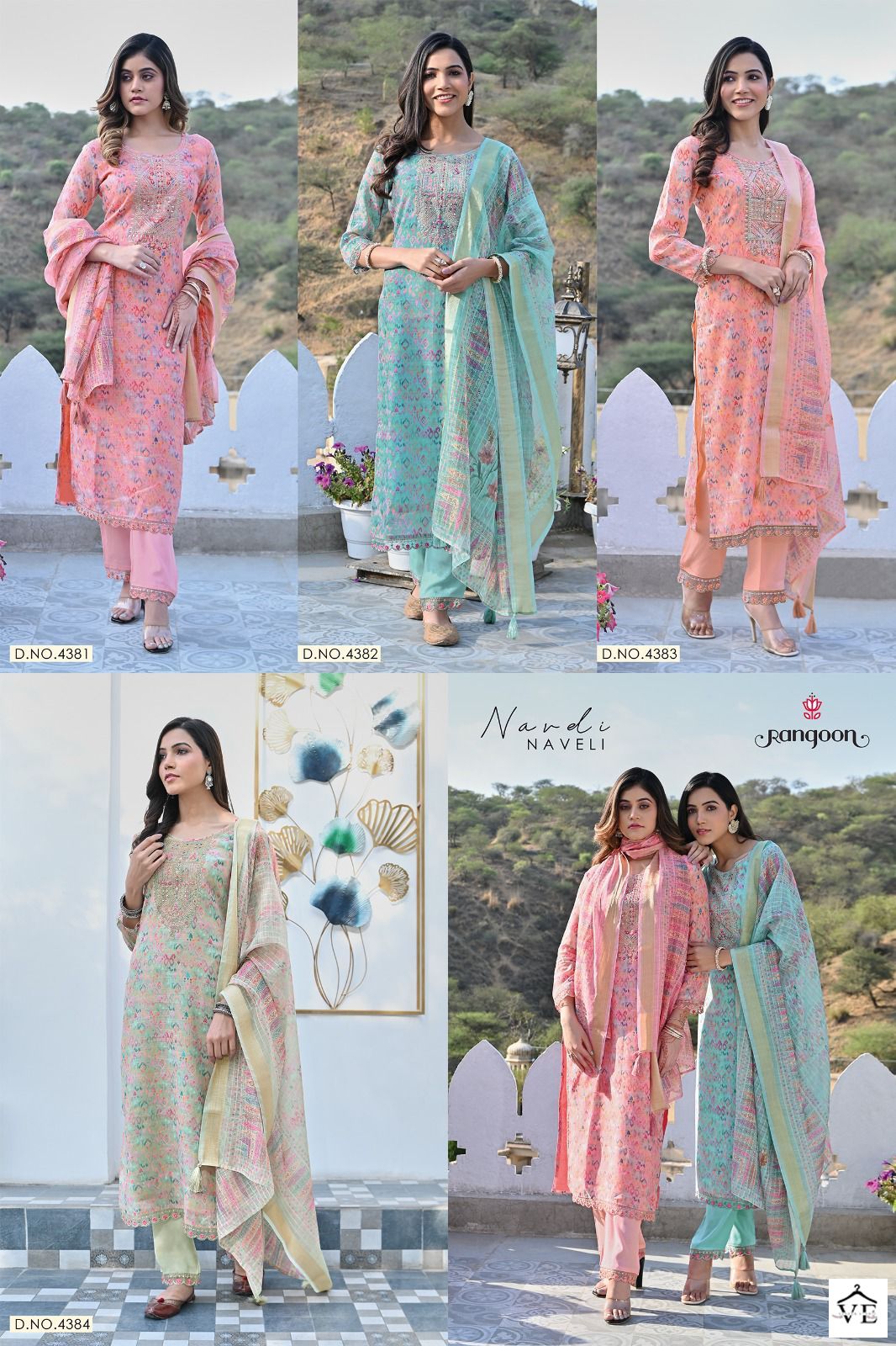 Rangoon Naveli Cotton Lilen Wholesale Readymade Salwar Suit Catalog — Wholesale Salwar Suits, MPA wholesale from Surat — view 5