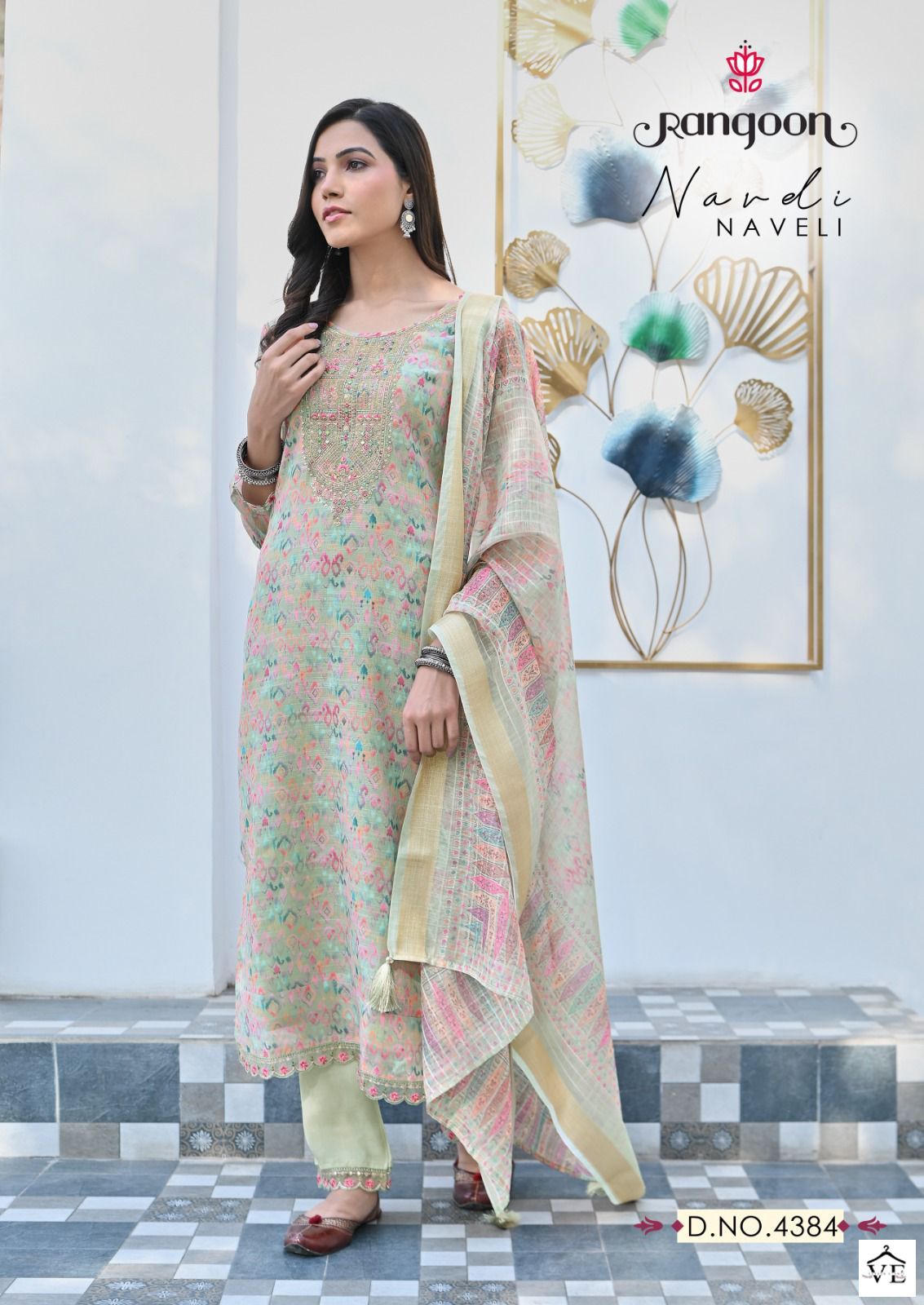 Rangoon Naveli Cotton Lilen Wholesale Readymade Salwar Suit Catalog — Wholesale Salwar Suits, MPA wholesale from Surat - Gallery Image 4
