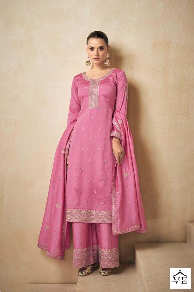 Aashirwad Needle Premium Silk Wholesale Designer Salwar Suit Catalog — Wholesale Salwar Suits, Aashirwad Creation wholesale from Surat - Gallery Image 2