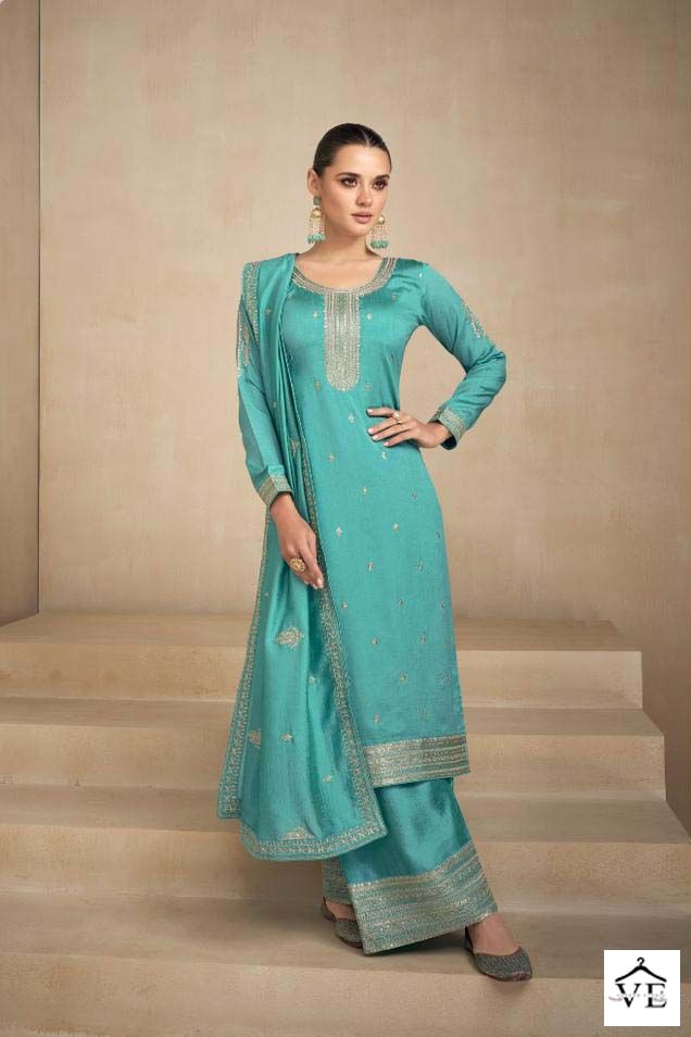 Aashirwad Needle Premium Silk Wholesale Designer Salwar Suit Catalog — Wholesale Salwar Suits, Aashirwad Creation wholesale from Surat - Gallery Image 4