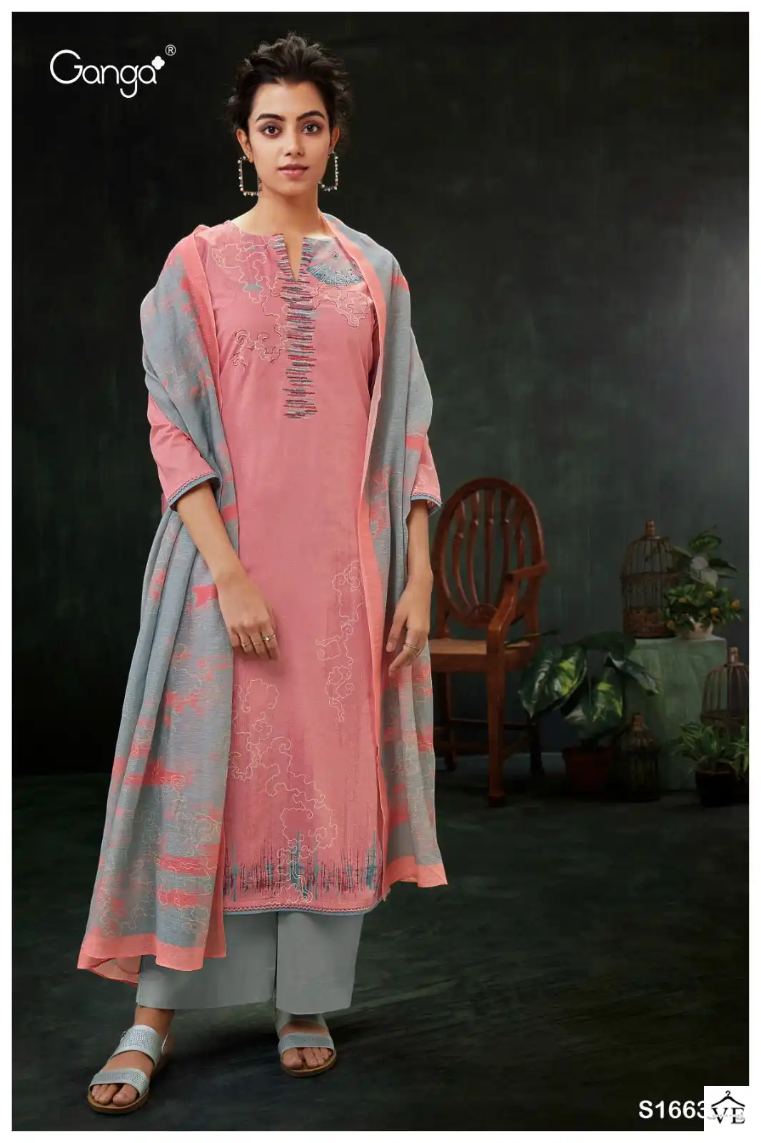 Ganga Neetu 1663 Premium Cotton Wholesale Salwar Suit Catalog — Wholesale Salwar Suits, MPA wholesale from Surat - Gallery Image 4