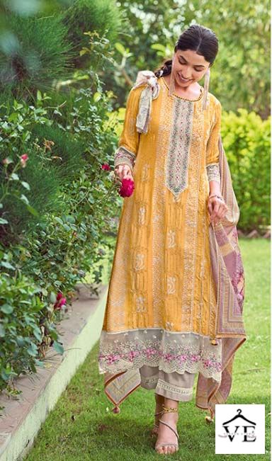 Jayvijay New & Now Vol 9 Pure Moga Silk Wholesale Designer Salwar Suit Catalog — Wholesale Salwar Suits, MPA wholesale from Surat - Gallery Image 2