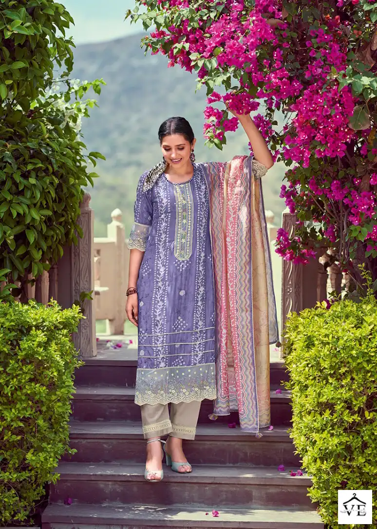 Jayvijay New & Now Vol 9 Pure Moga Silk Wholesale Designer Salwar Suit Catalog — Wholesale Salwar Suits, MPA wholesale from Surat - Gallery Image 4