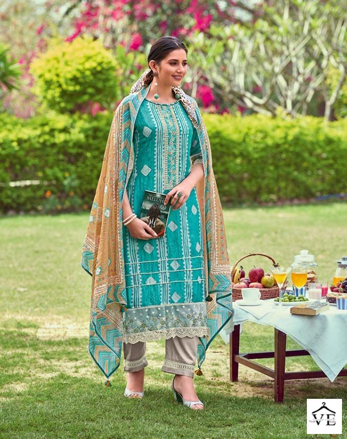 Jayvijay New & Now Vol 9 Pure Moga Silk Wholesale Designer Salwar Suit Catalog — Wholesale Salwar Suits, MPA wholesale from Surat - Gallery Image 6