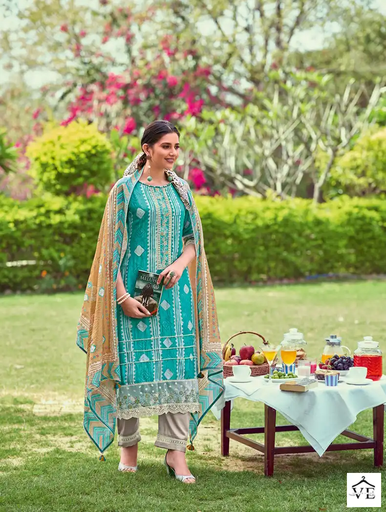 Jayvijay New & Now Vol 9 Pure Moga Silk Wholesale Designer Salwar Suit Catalog — Wholesale Salwar Suits, MPA wholesale from Surat - Gallery Image 5