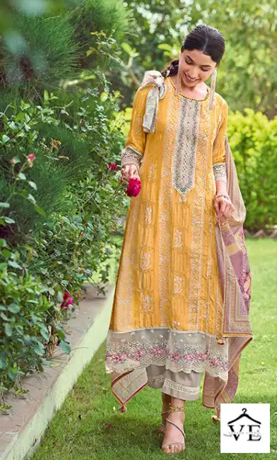 Jayvijay New & Now Vol 9 Pure Moga Silk Wholesale Designer Salwar Suit Catalog — Wholesale Salwar Suits, MPA wholesale from Surat - Gallery Image 6