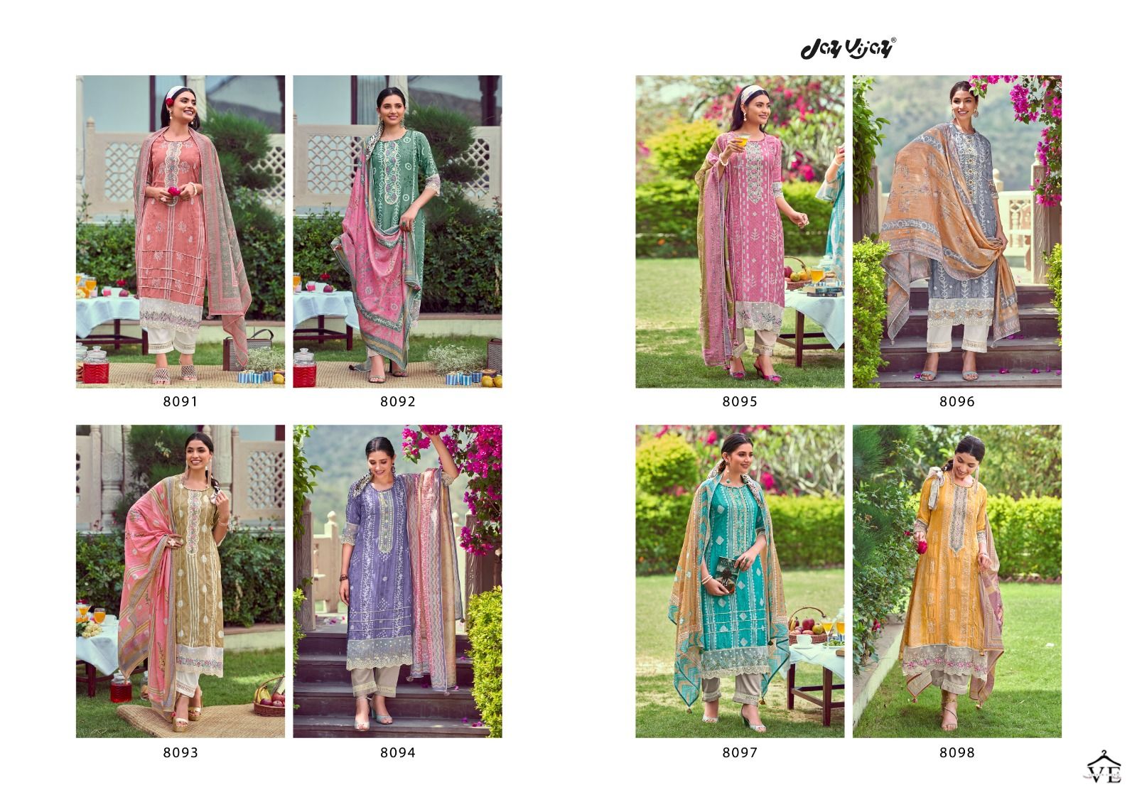 Jayvijay New &amp; Now Vol 9 Pure Moga Silk Wholesale Designer Salwar Suit Catalog — Wholesale Salwar Suits, MPA wholesale from Surat — view 8