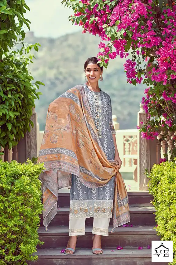 Jayvijay New & Now Vol 9 Pure Moga Silk Wholesale Designer Salwar Suit Catalog — Wholesale Salwar Suits, MPA wholesale from Surat - Gallery Image 7