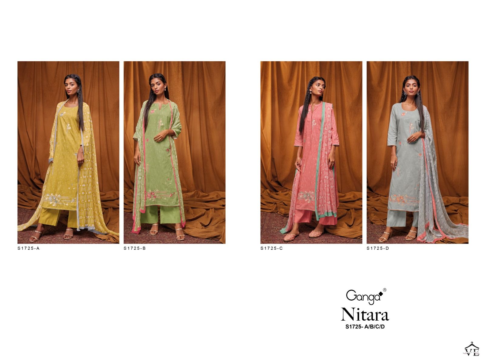 Ganga Nitara 1725 Premium Cotton Wholesale Designer Salwar Suit Catalog — Wholesale Salwar Suits, MPA wholesale from Surat — view 5