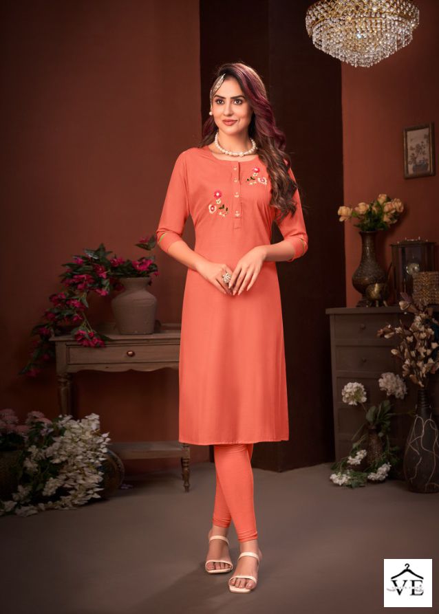 Tunic House Nitika Vol 4 Rayon Silk Wholesale Kurtis Catalog — Wholesale Kurtis, MPA wholesale from Surat - Gallery Image 2