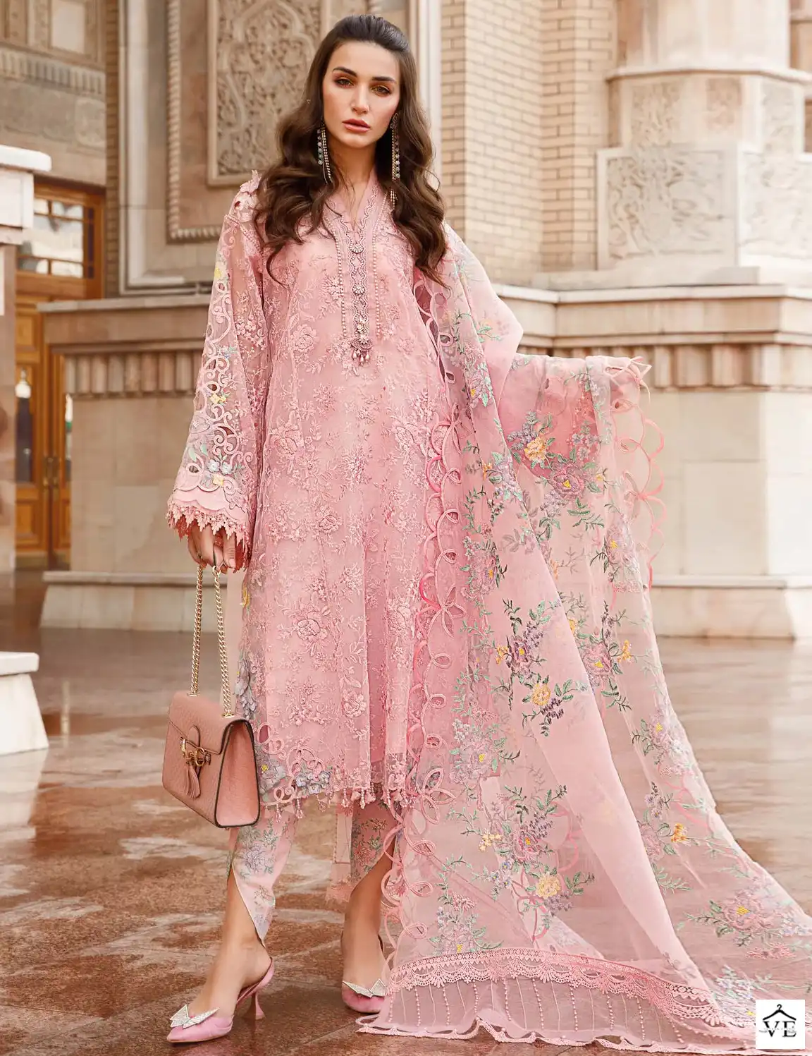 Vardan Ethnic Nj 14 Organza Wholesale Pakistani Salwar Suit Catalog — Wholesale Salwar Suits, MPA wholesale from Surat — view 1