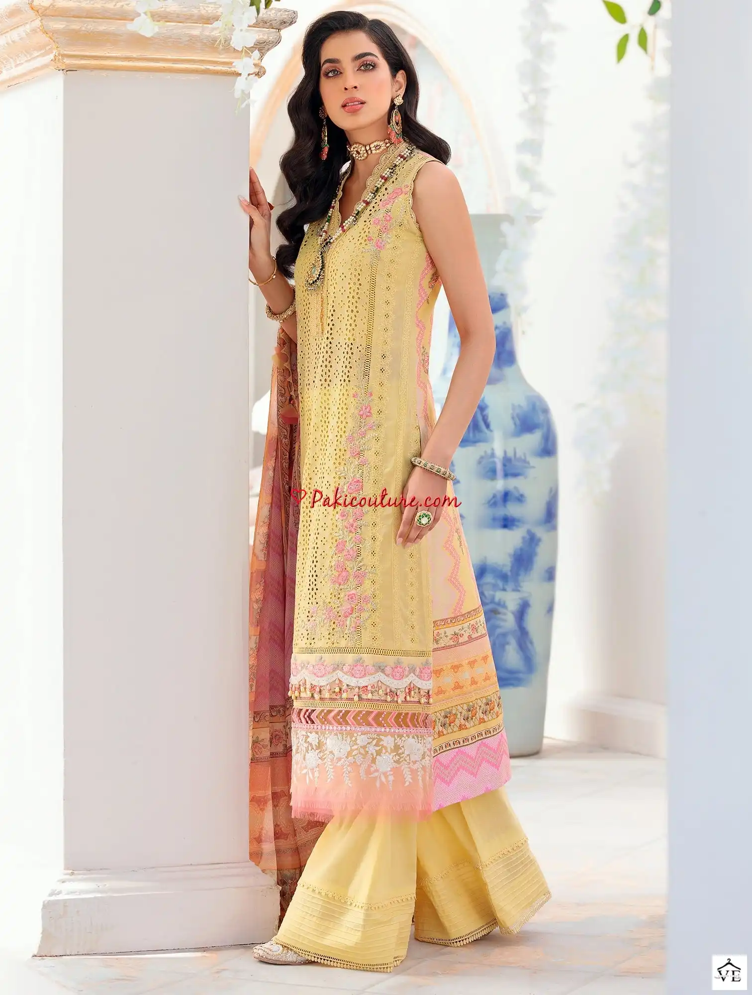 Zarqash Noor Luxury Chikankari Cotton Wholesale Pakistani Salwar Suit Catalog — Wholesale Salwar Suits, MPA wholesale from Surat — view 9