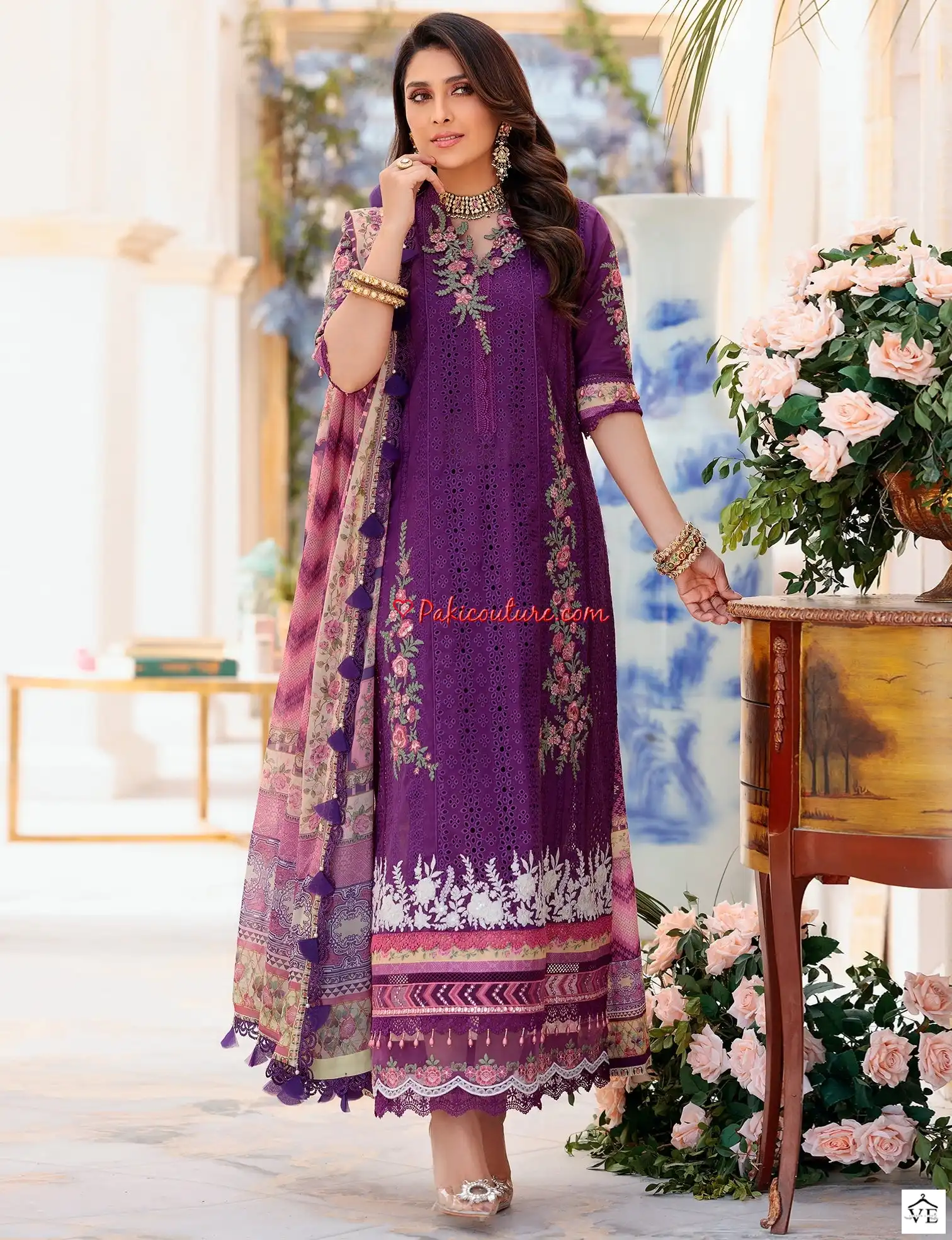 Zarqash Noor Luxury Chikankari Cotton Wholesale Pakistani Salwar Suit Catalog — Wholesale Salwar Suits, MPA wholesale from Surat — view 10