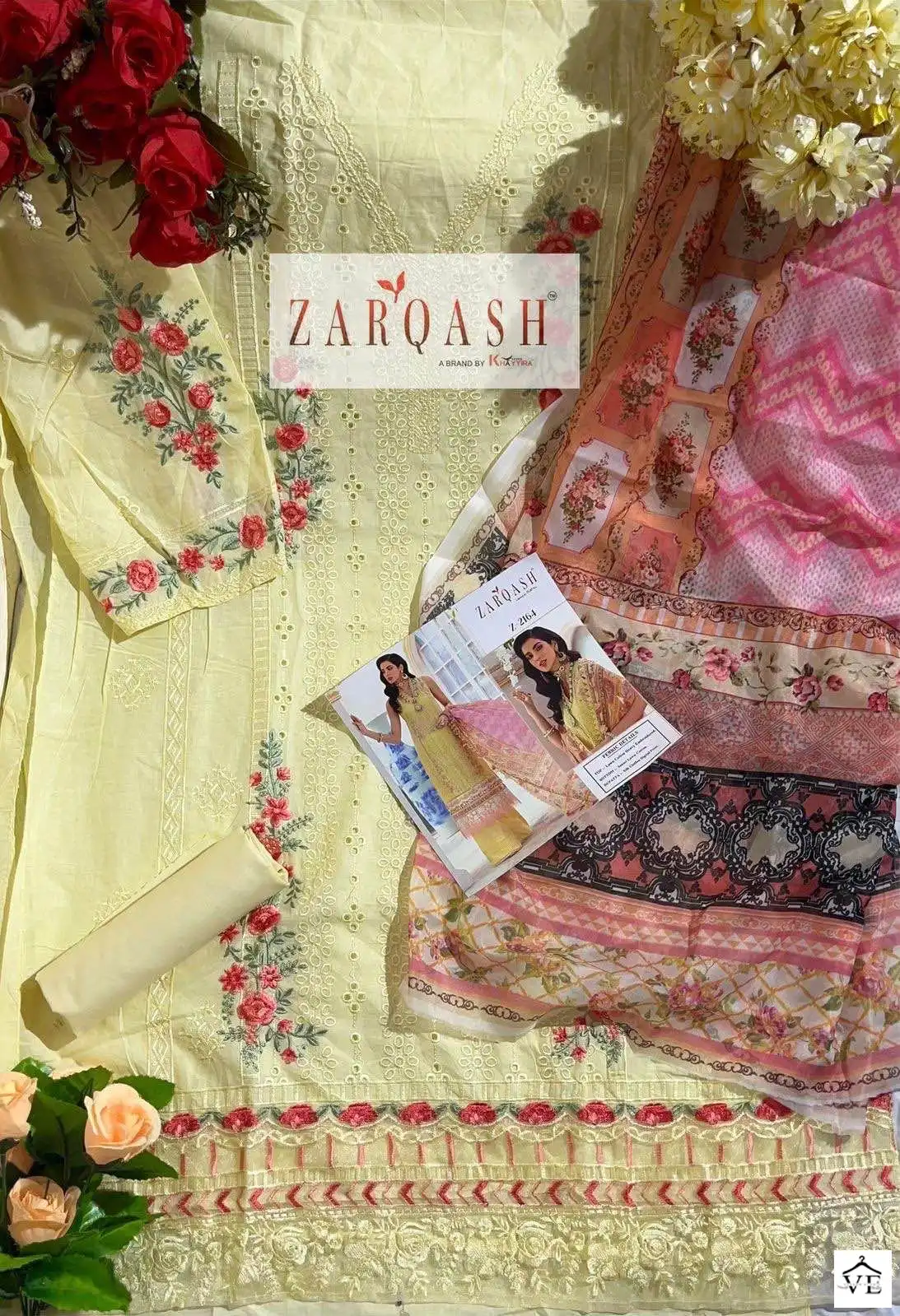 Zarqash Noor Luxury Chikankari Cotton Wholesale Pakistani Salwar Suit Catalog — Wholesale Salwar Suits, MPA wholesale from Surat — view 11
