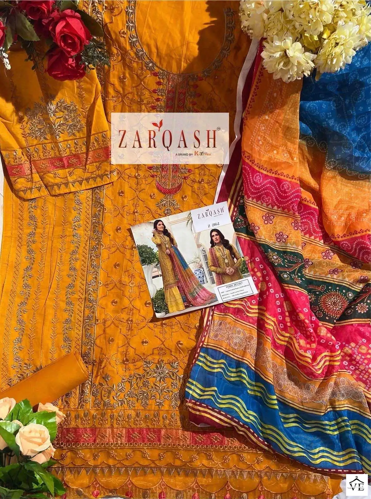 Zarqash Noor Luxury Chikankari Cotton Wholesale Pakistani Salwar Suit Catalog — Wholesale Salwar Suits, MPA wholesale from Surat — view 5