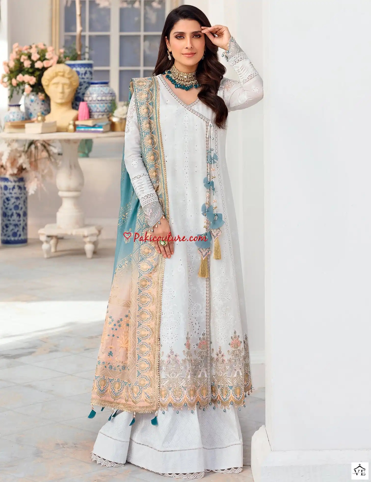Zarqash Noor Luxury Chikankari Cotton Wholesale Pakistani Salwar Suit Catalog — Wholesale Salwar Suits, MPA wholesale from Surat — view 6