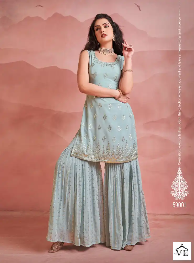 Arya Designs Noorani Saga 7 Georgette Wholesale Designer Readymade Salwar Suit Catalog — Wholesale Salwar Suits, MPA wholesale from Surat - Gallery Image 2