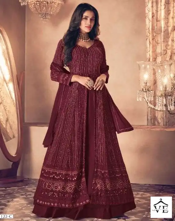 Sayuri Designer Noor Gold Plus Classic Real Georgette Wholesale Designer Readymade Salwar Suit Catalog — Wholesale Salwar Suits, Sayuri Designer wholesale from Surat — view 1