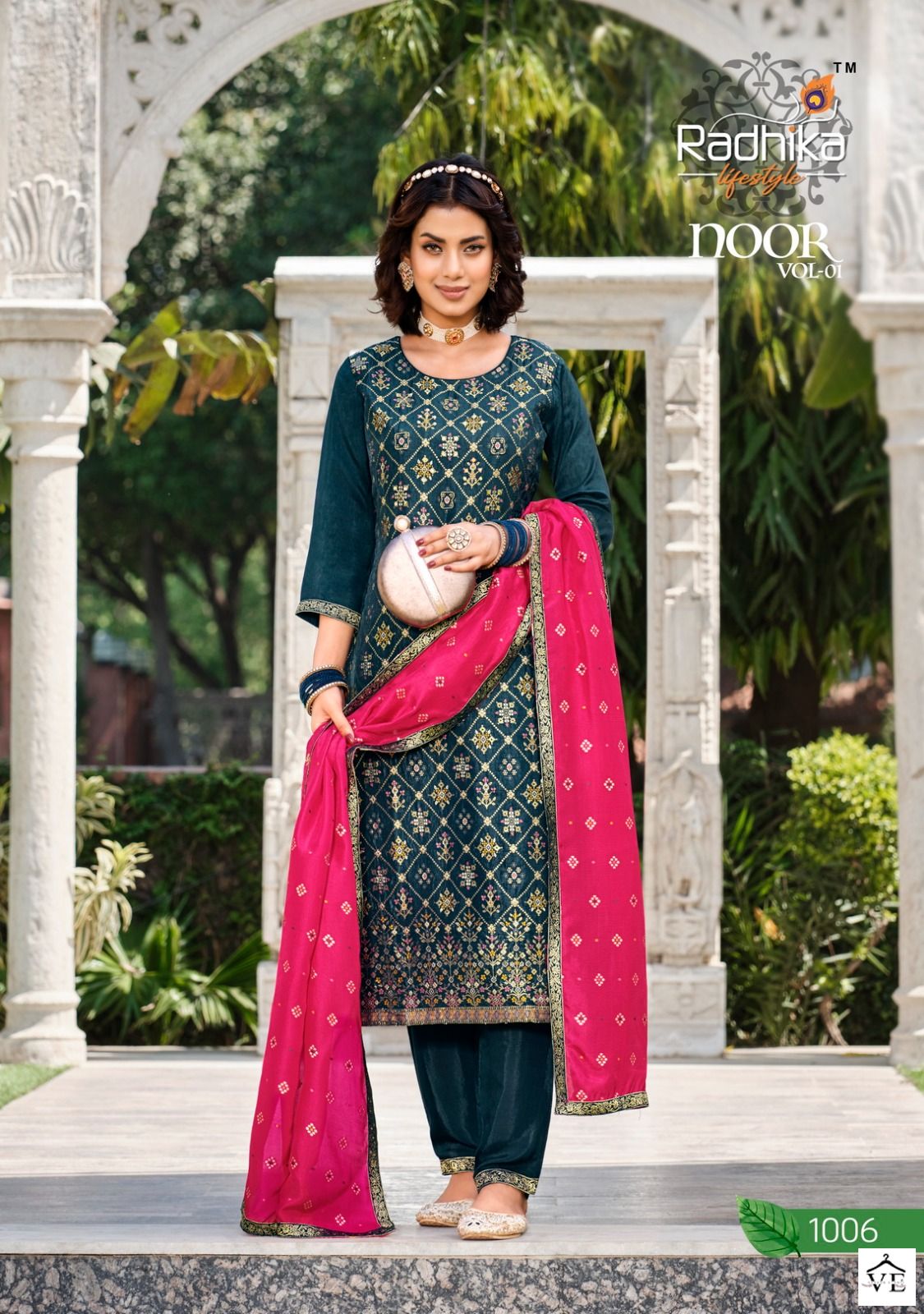 Radhika Lifestyle Noor Vol 1 Pure Dola Silk Wholesale Readymade Salwar Suit Catalog — Wholesale Salwar Suits, MPA wholesale from Surat - Gallery Image 4
