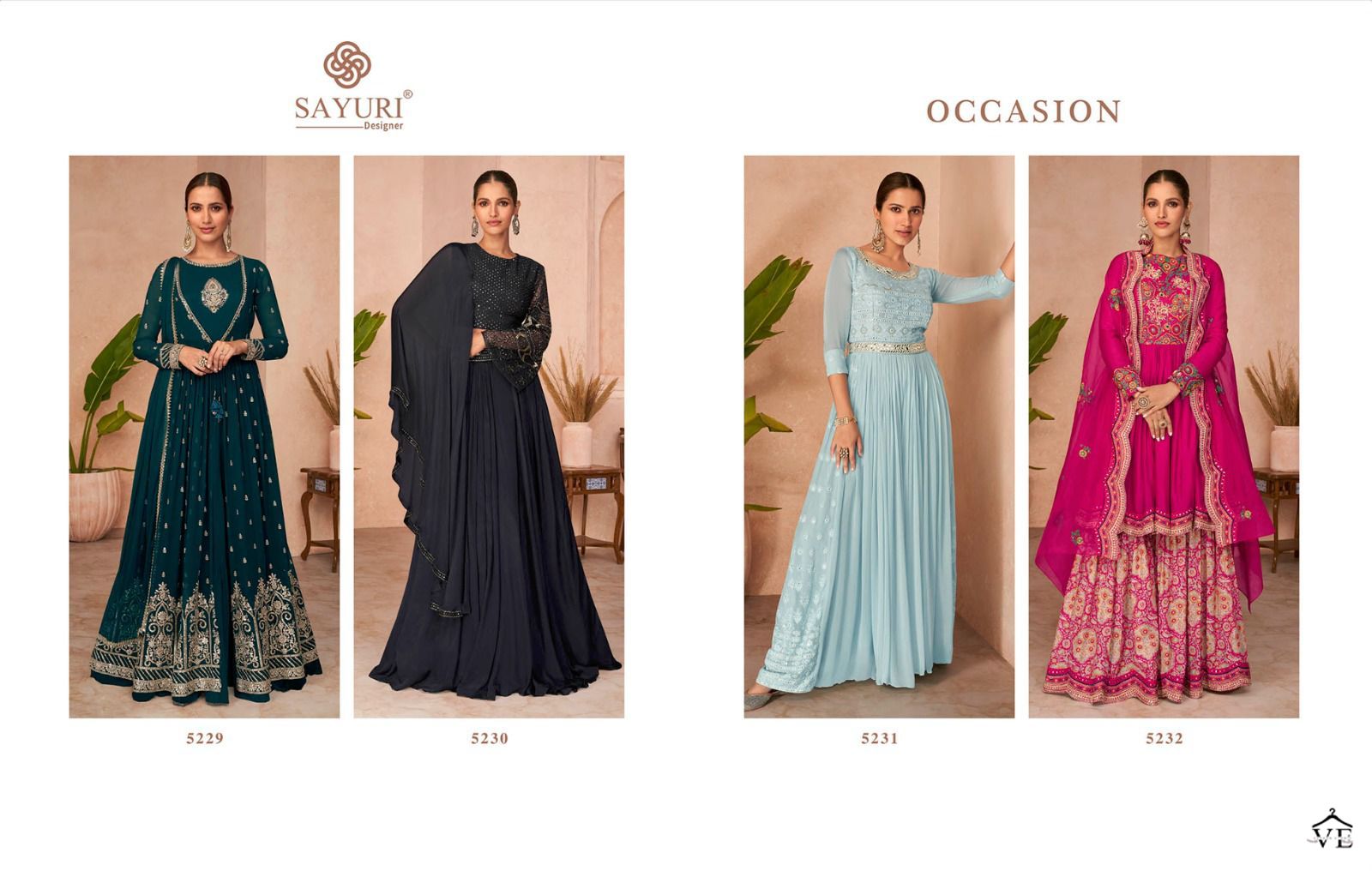 Sayuri Designer Occasion Real Georgette Wholesale Designer Salwar Suit Catalog — Wholesale Salwar Suits, Sayuri Designer wholesale from Surat — view 5