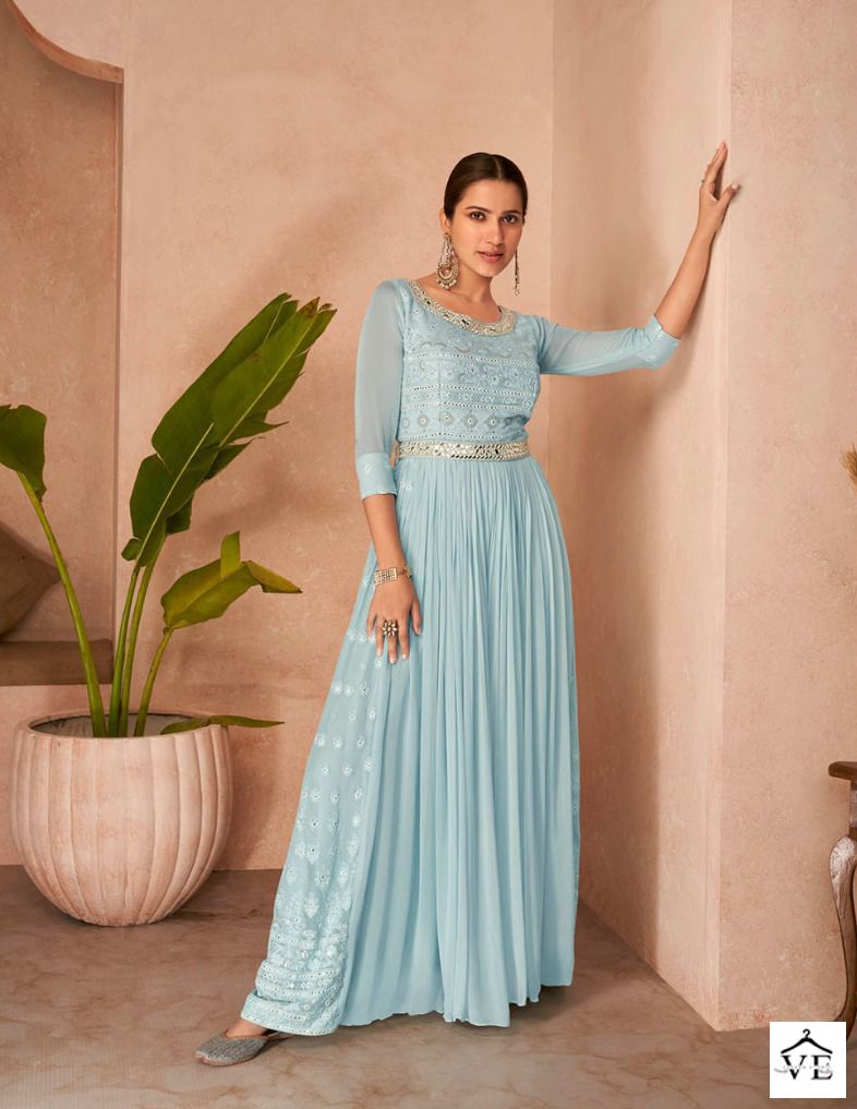 Sayuri Designer Occasion Real Georgette Wholesale Designer Salwar Suit Catalog — Wholesale Salwar Suits, Sayuri Designer wholesale from Surat - Gallery Image 3