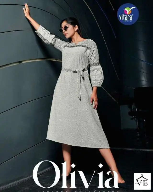 Vitara Olivia Cotton Khadi Wholesale Tunic Catalog — Wholesale Kurtis, MPA wholesale from Surat — view 1
