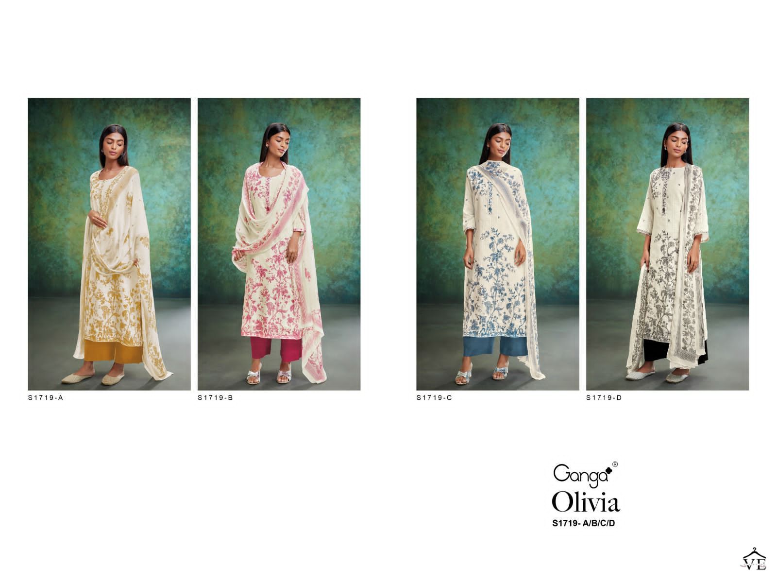 Ganga Olivia 1719 Premium Linen Wholesale Designer Salwar Suit Catalog — Wholesale Salwar Suits, MPA wholesale from Surat — view 6