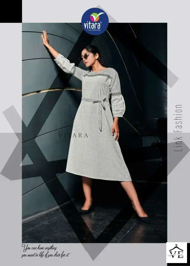 Vitara Olivia Cotton Khadi Wholesale Tunic Catalog — Wholesale Kurtis, MPA wholesale from Surat — view 4